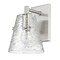 Z-Lite Analia Wall Sconce, 1-Light, 6.5 In.W x 7.5 In.L x 9.25 In.H, Brushed Nickel/Clear Ribbed 1101-1S-BN - alternate 5